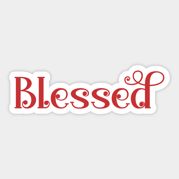 Blessed Sticker by Misfit04